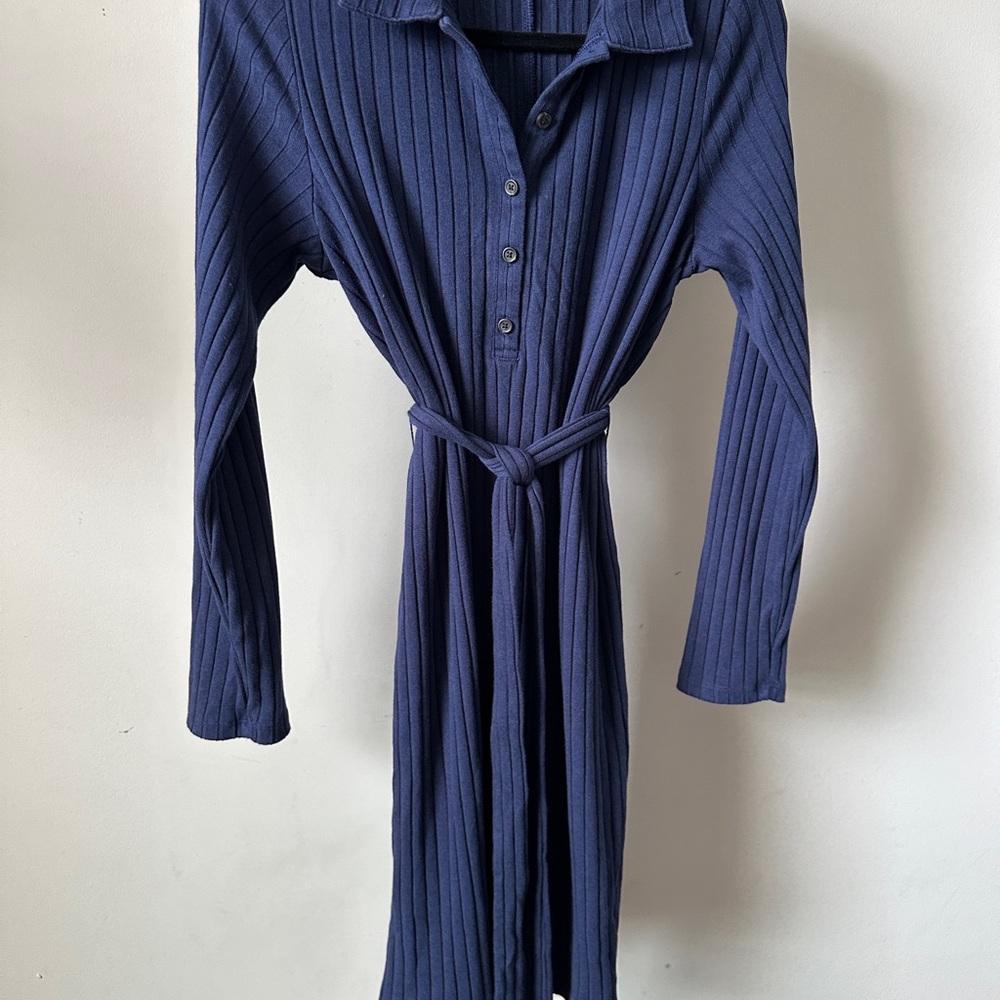 Old Navy Long Sleeve Navy Blue Dress